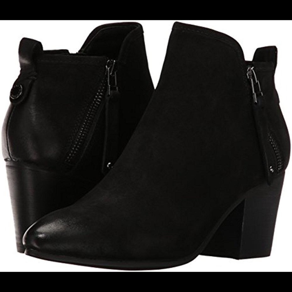 Steve Madden Black Leather Booties (Julius) - 7.5